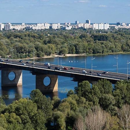 Exquisite Panoramic Views Apartment Dnipro Embankment Kiev Esterno foto